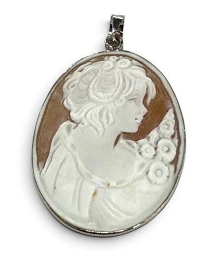 Pendente Mandile 1922 Donna Cammei  in Argento Conchiglia 2MCICM111.13 - 2MCICM111.13
